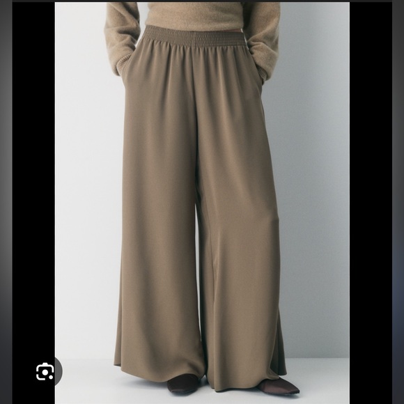 Babaton Pants - Babaton Parker Palazzo Wide Leg Pants in Chocolate Brown Women’s Size Large